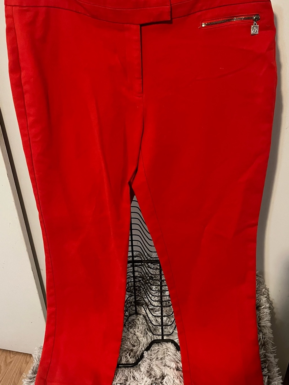 Anne Klein Red Stretch Knit Pants